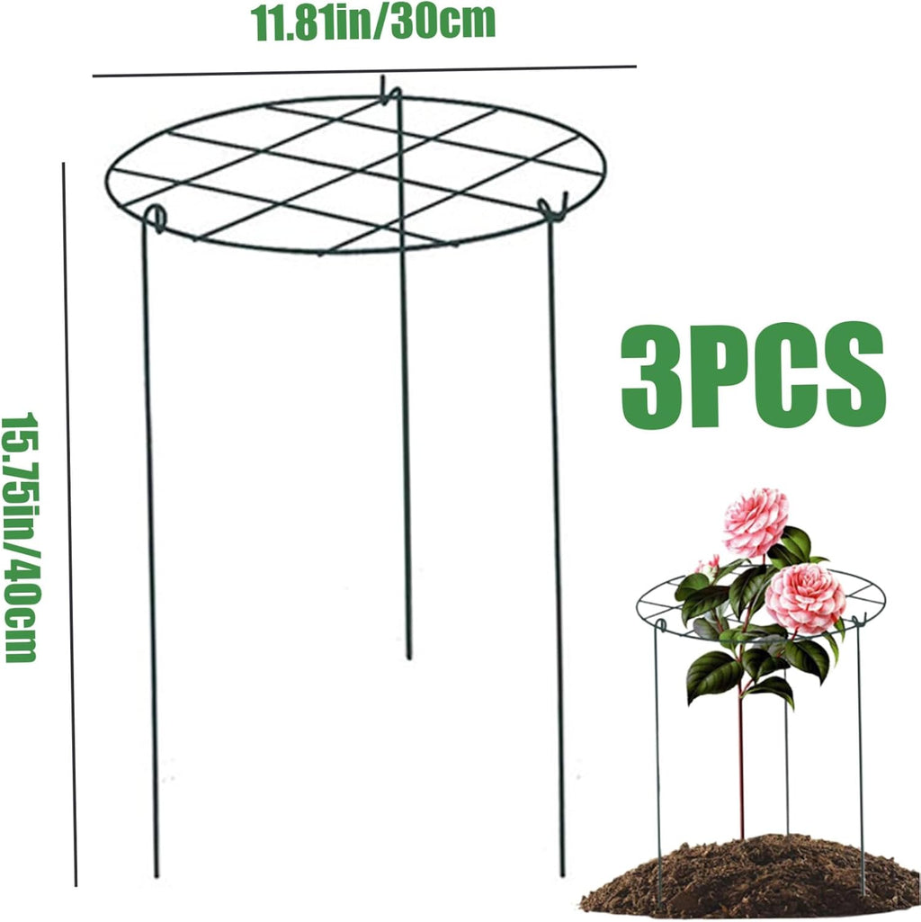 Peonies Support Cages, 6 Pack Peony Cages and Supports 30x40cm Plant Cages for Outdoor Plants Tomato Plant Support