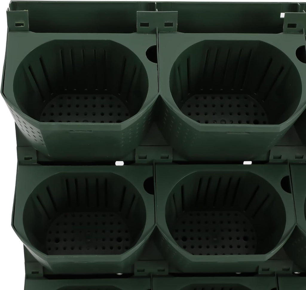 Wall Mounted Vertical Garden Planter, 6 Row 36 Planters Self Watering Garden Growing System with Timer, Indoor Outdoor