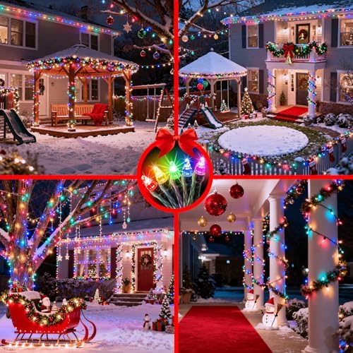 750 LED 240FT Christmas String Lights Outdoor, 12 Pro Modes with Timer