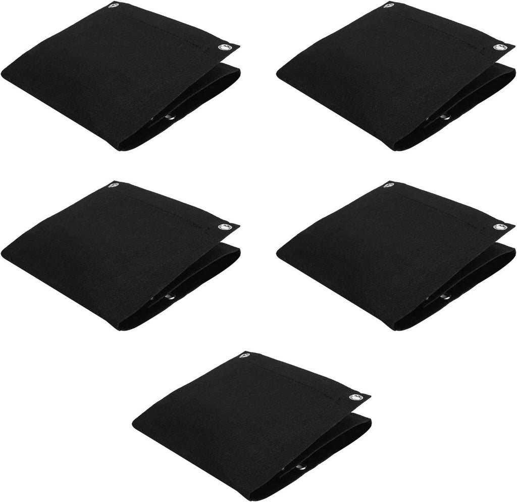 Vertical Garden Wall Hanging Planter with 3 Pockets 5Pcs Plant Growing Bags Wall Mounted Degradable 3Pockets Planter