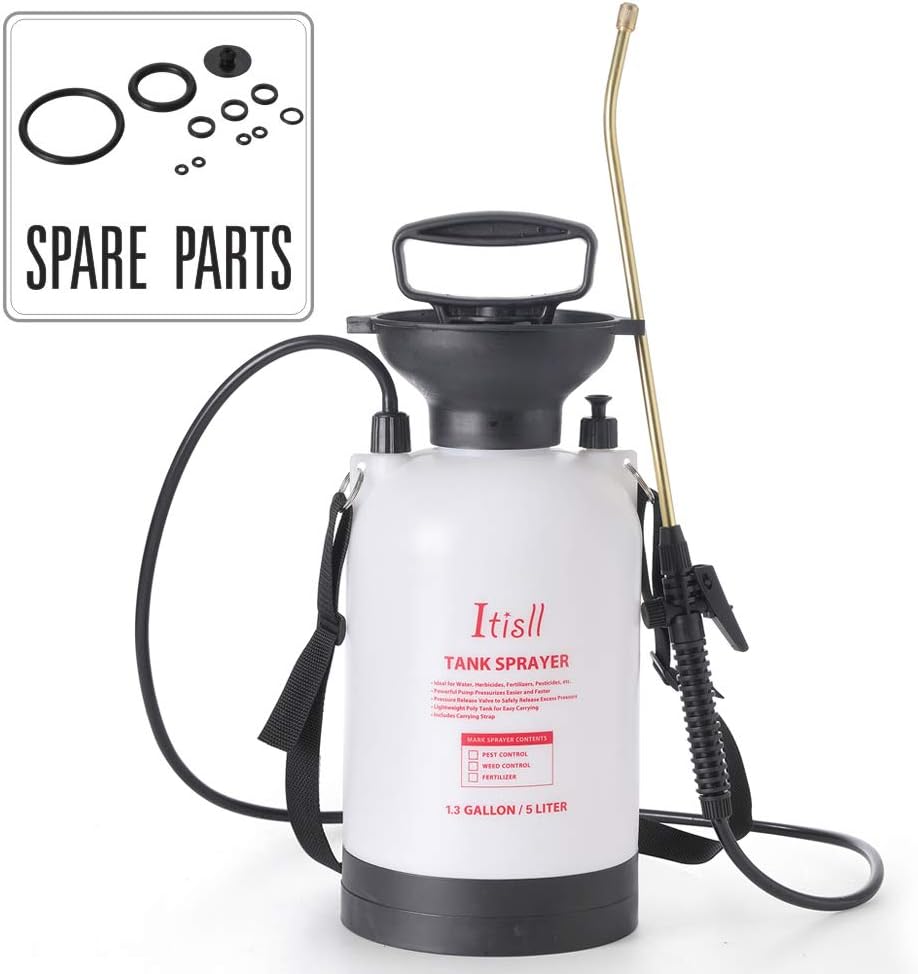 ITISLL Garden Pump Sprayer Replacement Accessories Include Brass Wands,Hoses and Handle,Triggers for Portable Patio and