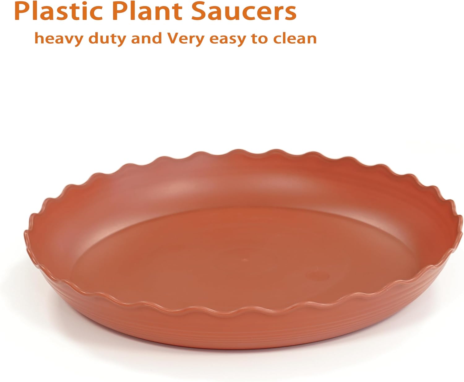 2 Pack of 22 inch Plant Saucer Plant Tray, Plastic Plant Saucer, Heavy Duty Plant Tray for Pots, Plant Saucers for