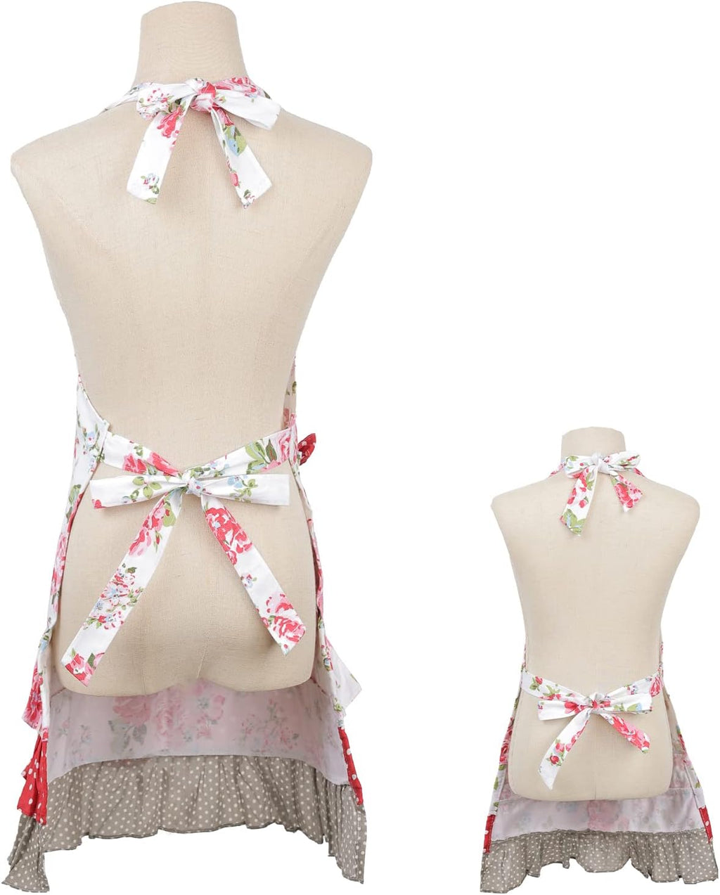 Surblue Kitchen Aprons for Women,Heavy Duty Aprons for Cooking, Baking, BBQ and Gardening
