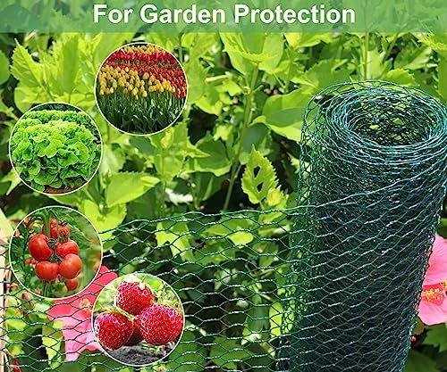 Mklsit Chicken Wire 15.7 x 315 Inches Chicken Wire Fencing Mesh, Green