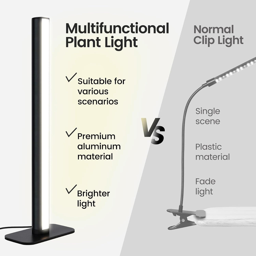 Grow Lights Indoor Plants, 20W 169 LED Full Spectrum with Timer | Hanging Plant Growth Light with Adjustable Dimmable
