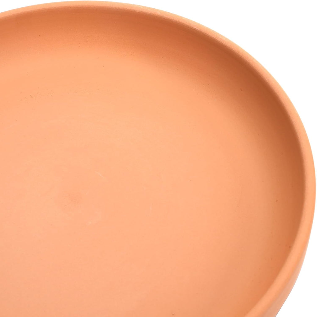 4 Pack Terracotta Plant Saucer Pots Tray, 9 Inch Large Round Planter Saucers for 8 Inch 8.5 Inch 9 Inch Flower Pot with