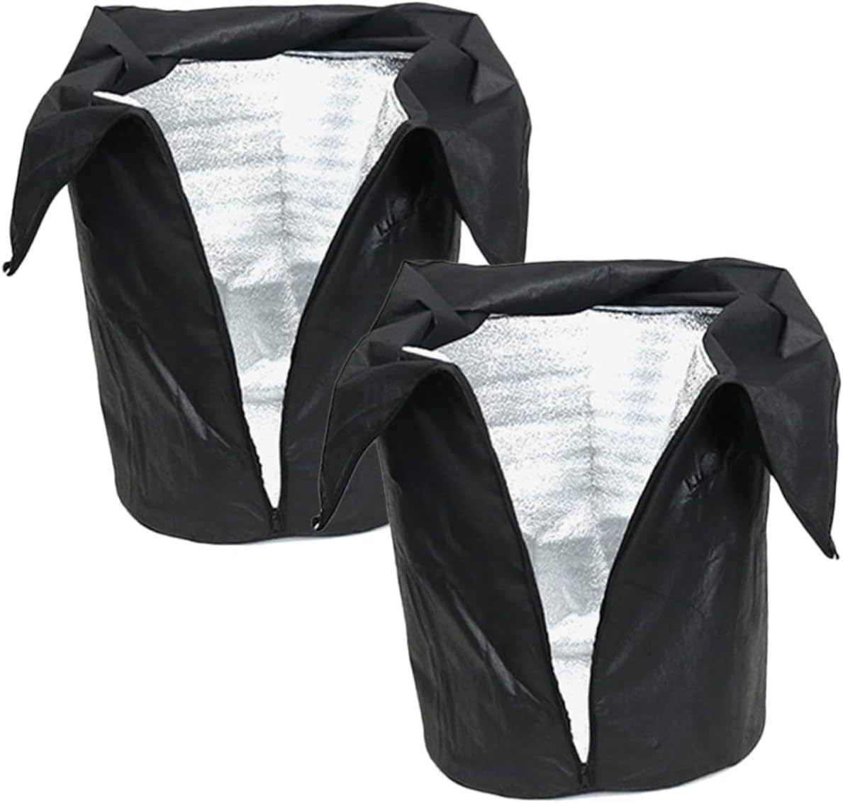 POPETPOP 6pcs Oxford Cloth Plant Protector Cover Drawstring Frost Bag for Vegetables and Garden Pots Breathable and