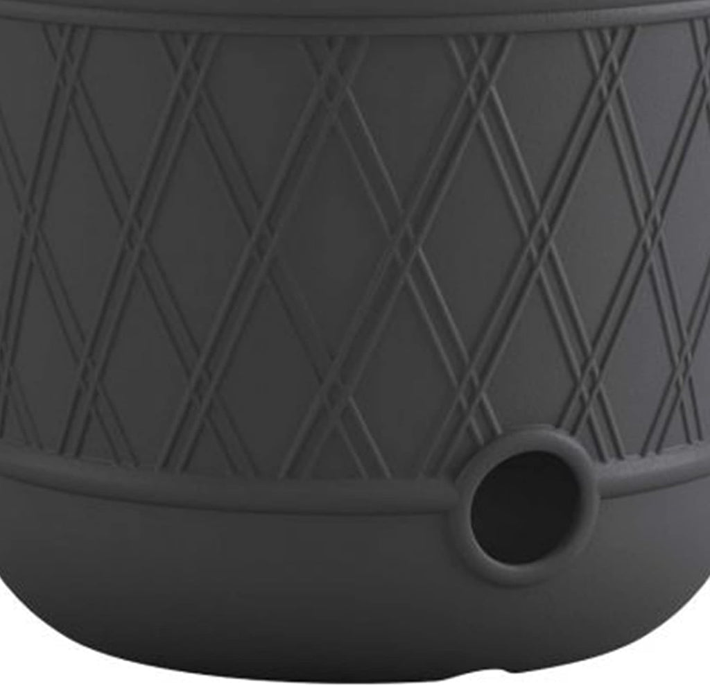 Suncast 2 Pack 14" x 12" Round Resin Decorative Weatherproof Outdoor Hideaway Standard Garden Hose Storage Pot with
