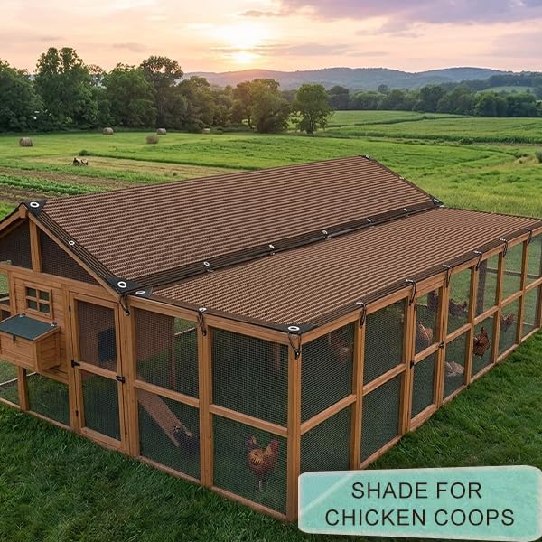 70% Sunblock Shade Cloth Shade Cloth with Grommets 6x20 Ft Garden Shade Mesh for Plant Cover Greenhouse Tomatoes Plants