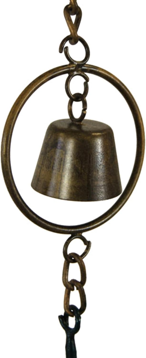 BestNest Set of 2 Ancient Graffiti Umbrella and Bell Multicolored Rain