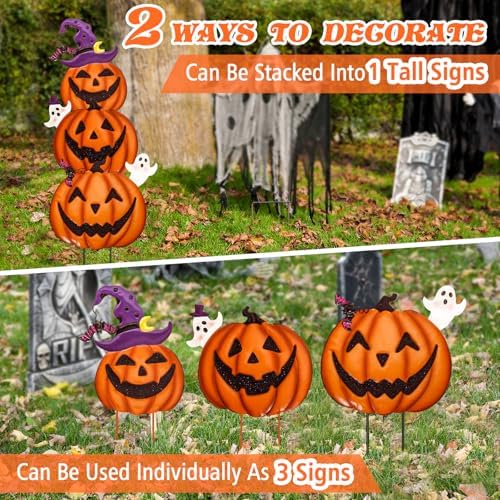 Halloween Yard Signs Decorations Outdoor, Halloween Yard Stakes for Decor