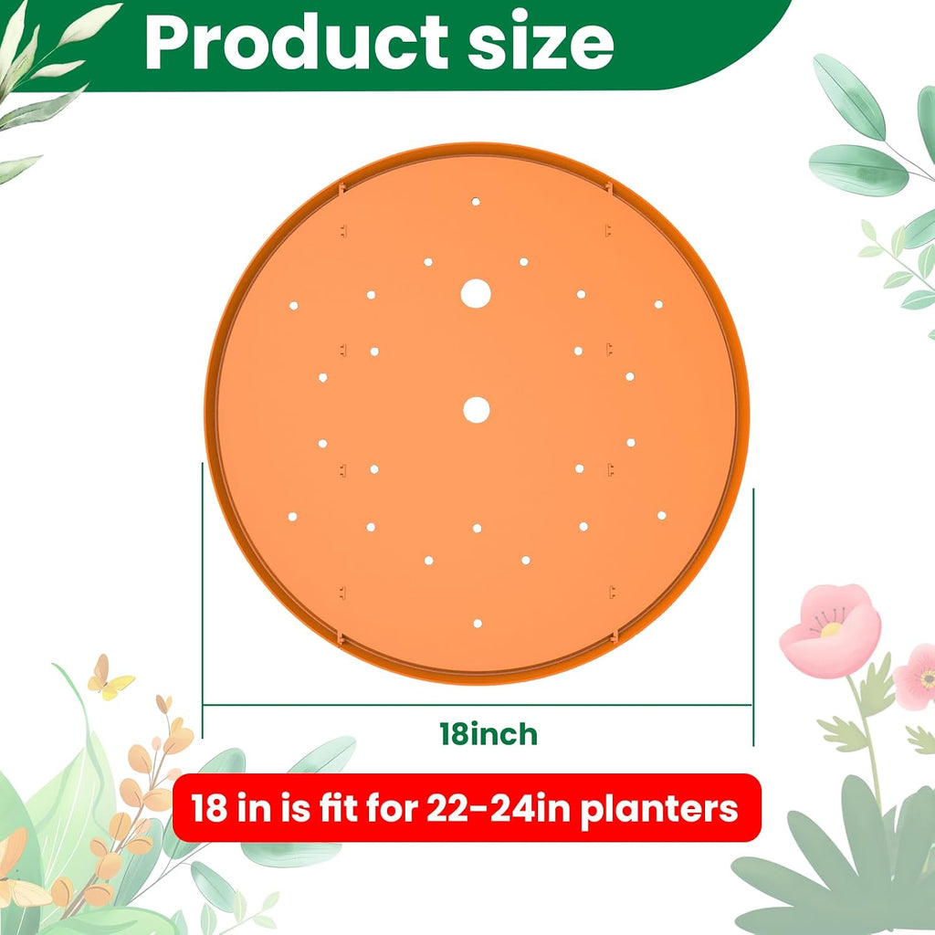 2-Pack Round Planter Insert - Plant Pot Insert, 18 inch | Use Less Potting Soil, Planter Accessories for Indoor &