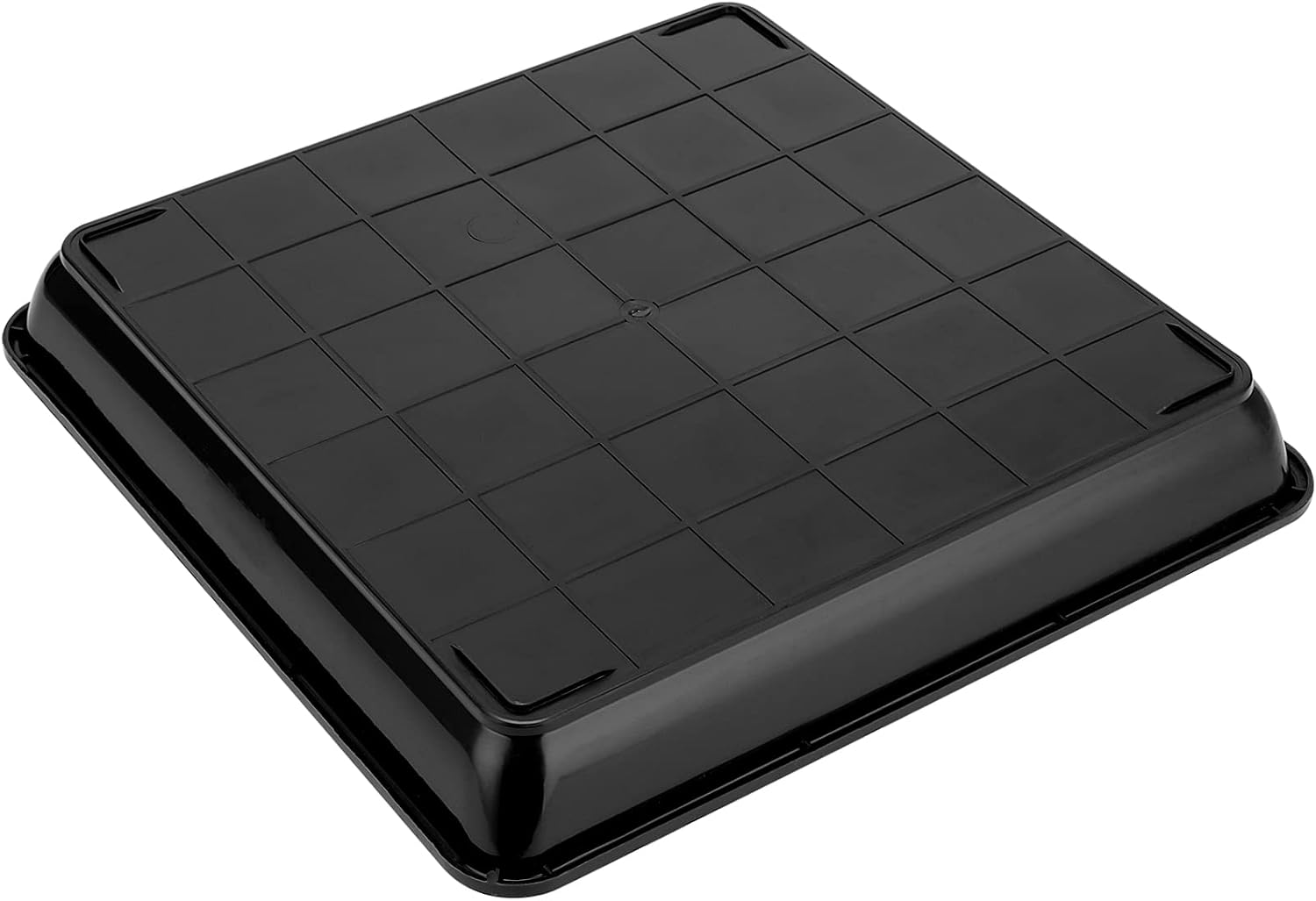JOIKIT 15 PCS 10 x 10 Inch Square Plant Saucer, Plastic Plant Saucer Drip Tray, Square Flower Pot Tray for Indoors and