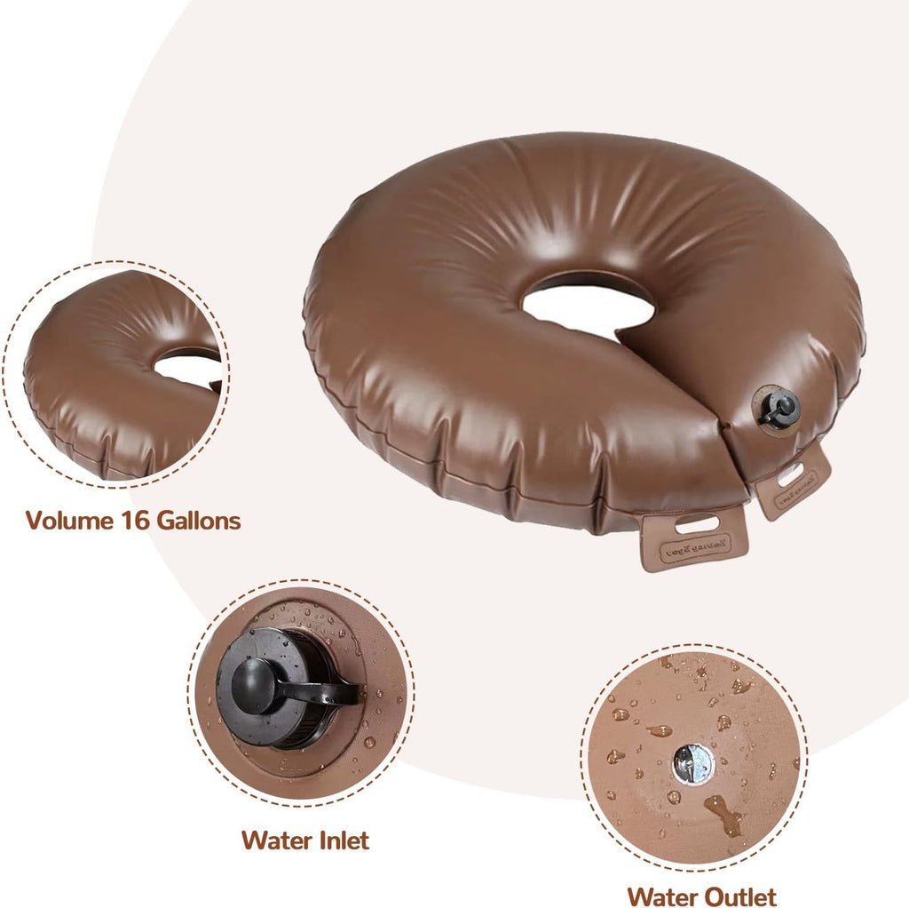 Vego garden 16 Gallon Tree Watering Bag/Ring, Extremely Heavy Duty PVC Planting Water Bag for Tree and Shrubs, Basic