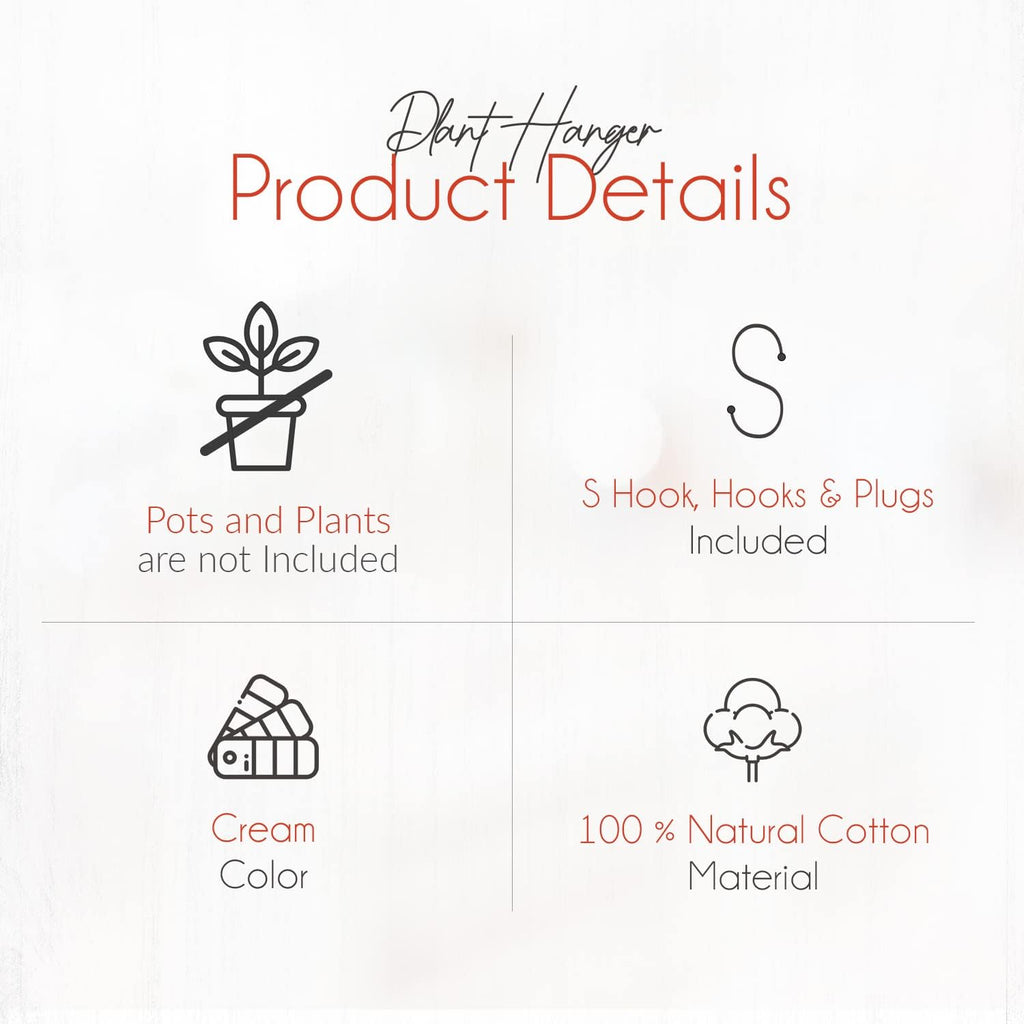 feedee Macrame Plant Hangers Indoor Macrame Hanging Planters for Indoor Plants, 6 Pack Hanging Plant Holders Indoor