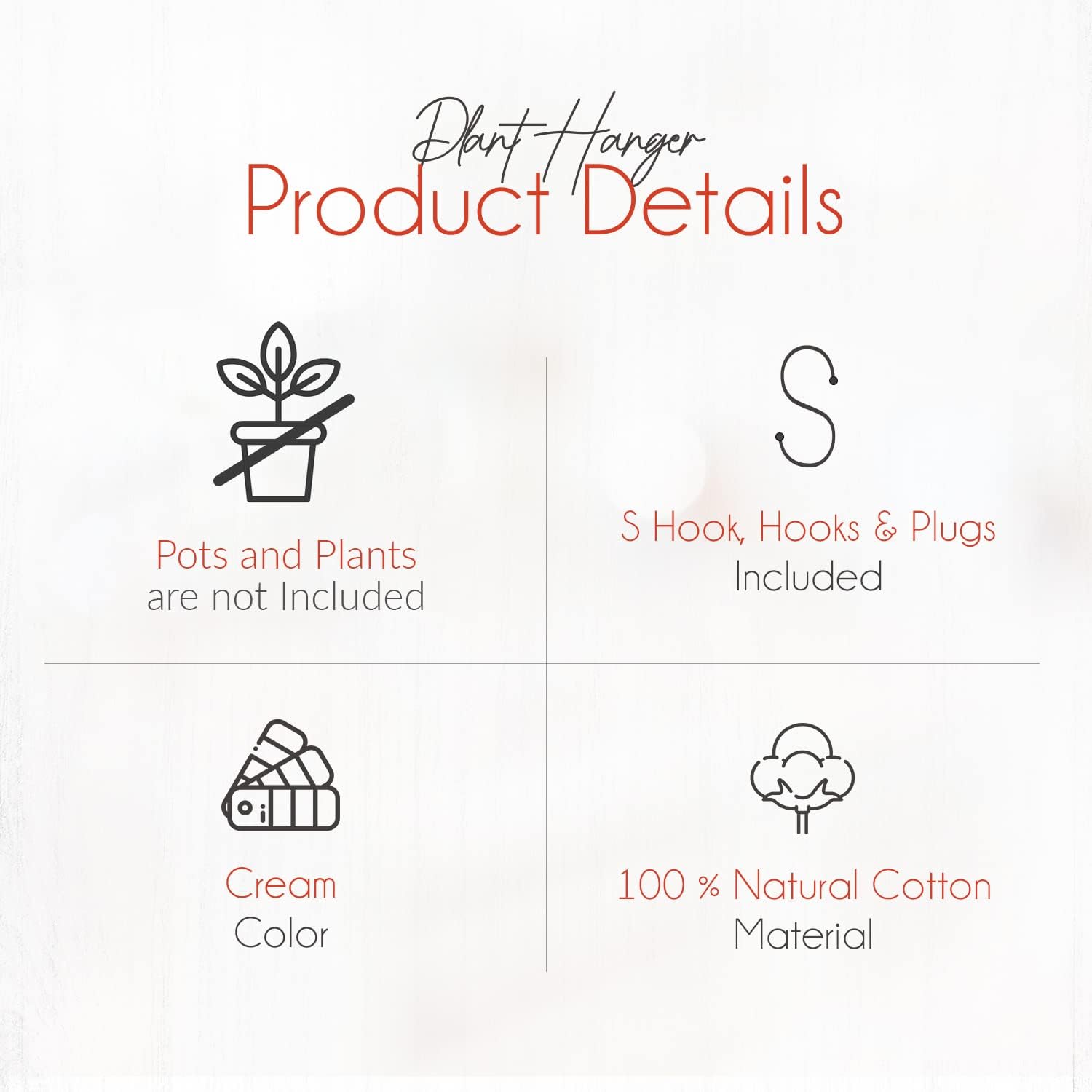 feedee Macrame Plant Hangers Indoor Macrame Hanging Planters for Indoor Plants, 6 Pack Hanging Plant Holders Indoor