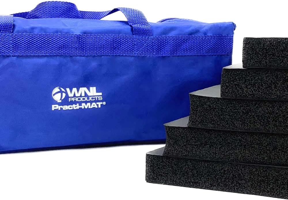 WNL Products WNLMAT Practi-Mat Kneeling Mat for CPR Training, 5 Pack | CPR Training Accessories Knee Pad, with Carry