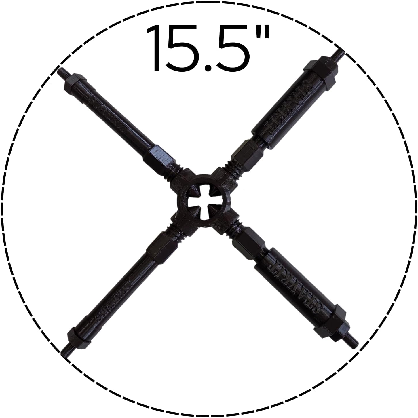 Adjustable Plant Stake Support Holder Brace for Potted Plants (XL). Adjusts from 16" to 26". Fits Stakes up to 1.25" in