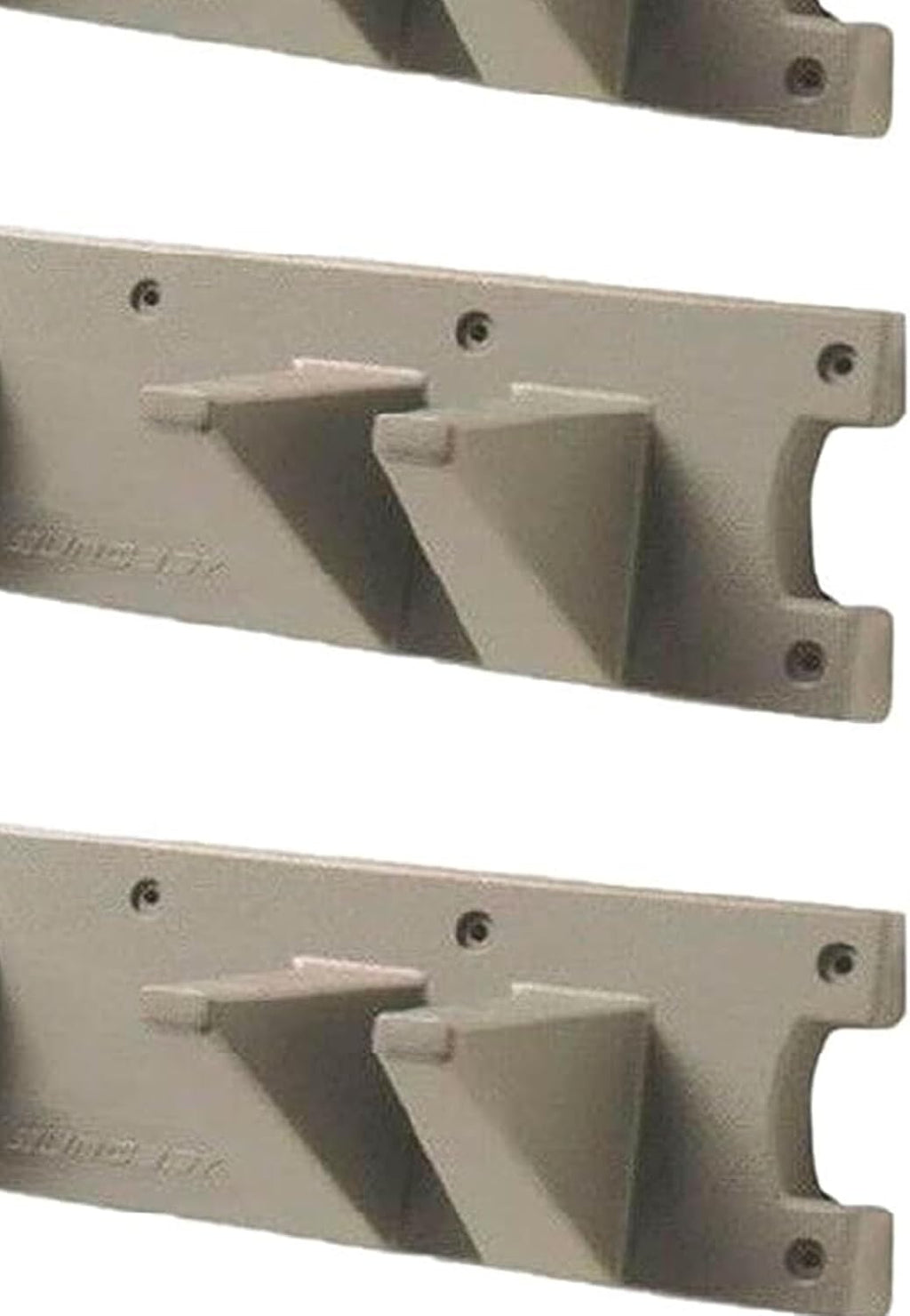 Suncast 4 Pack Wall Stud Mounted Garden Tool Hanger Organizer for Garage or Storage Space, 24 x 4.25 x 6 Inches, Holds