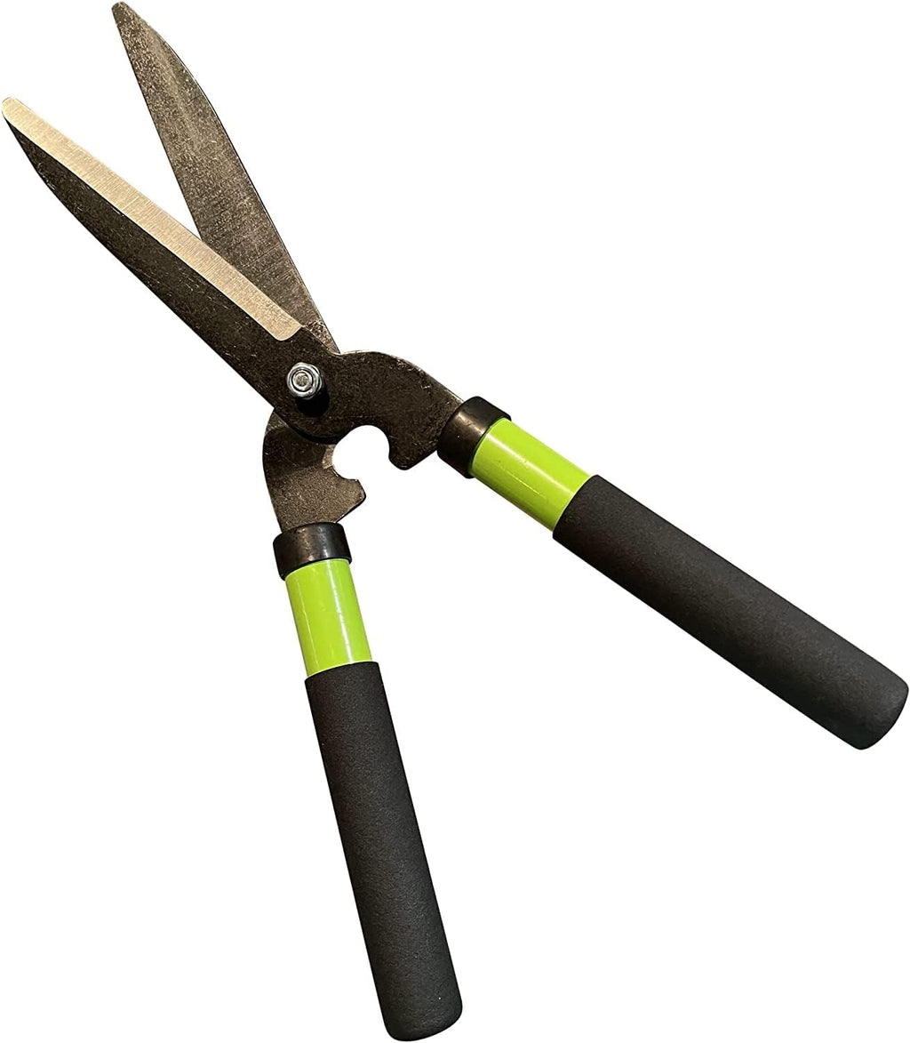GARDEN GURU Hedge Shears Bypass Loppers Pruning Shears 3 Pc Set - Heavy Duty Comfort Grip Handles - Sharp Blades for