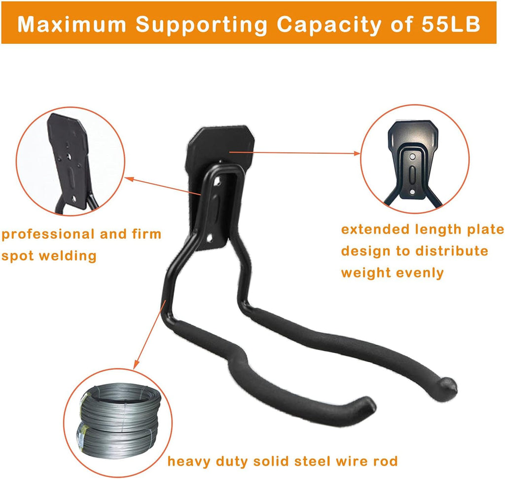Garden Power Tool Hanger, Garage Wall Hooks, Weedeater Rack, String Trimmer Hanger, Utility Hooks for Garage Tool