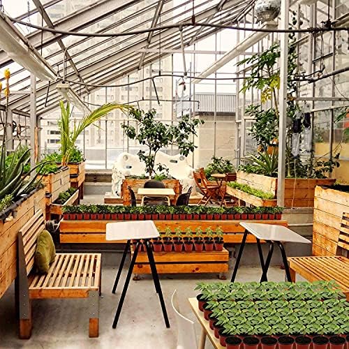 MIXC Nursery Pots with Humidity Dome, 4" Seed Starting Pot 30 Pack, Red