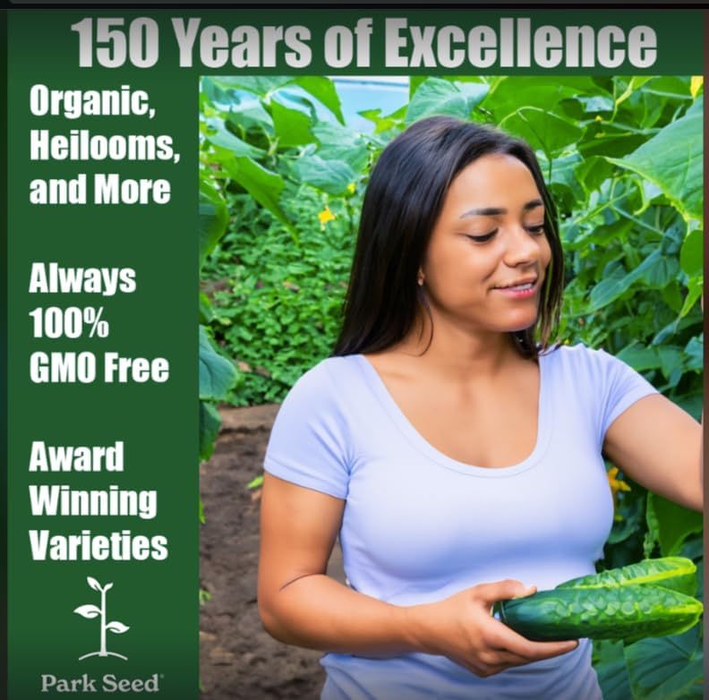 Park Seed Whopper Collection – High-Yield Tomato, Bell Pepper, Jalapeño & Cucumber Seed Set, Crisp, Flavorful &