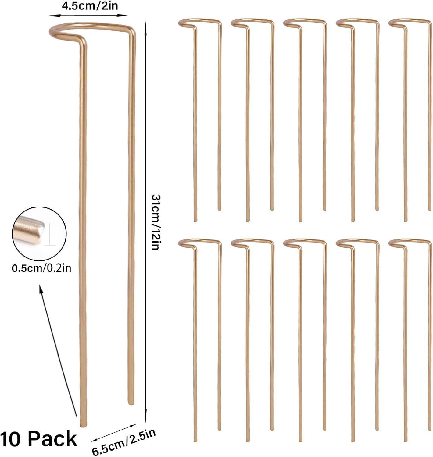 12" Monstera Support - 10 Pcs Plant Support for Indoor Plants | Indoor Plant Trellis & Stakes, Monstera Support Ring