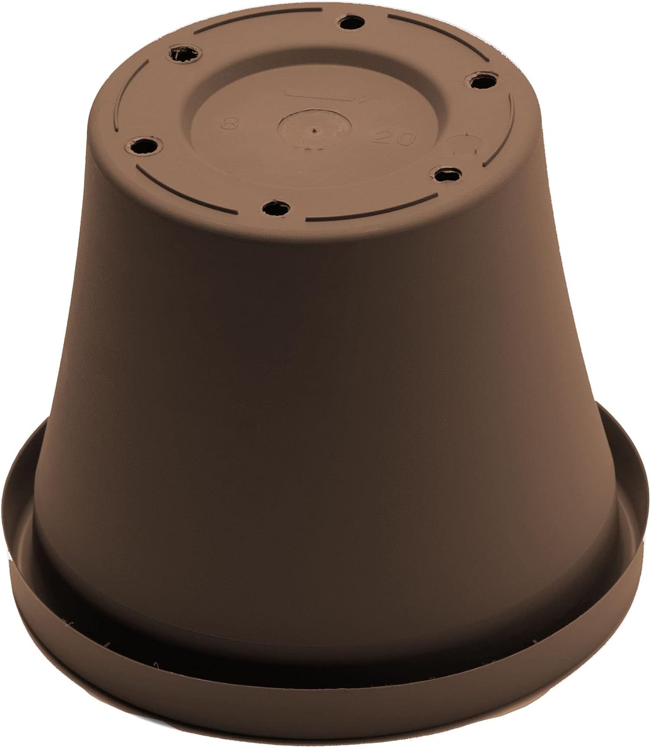 Bloem Terra Pot Round Planter: 14" - Chocolate - Matte Finish, Durable Resin, Traditional Style Pot, for Indoor and