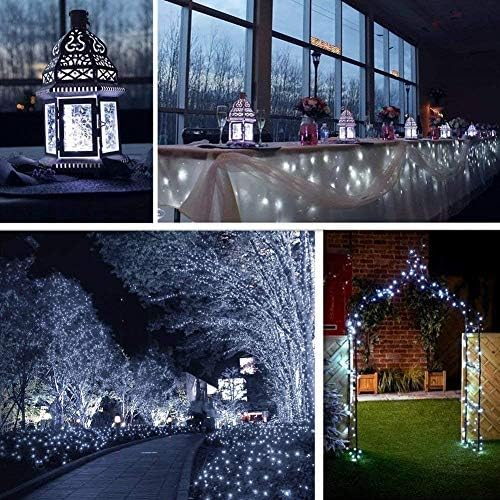 Lomotech Solar Fairy Lights Outdoor, 2 Pack Total 66ft 200 LED,White
