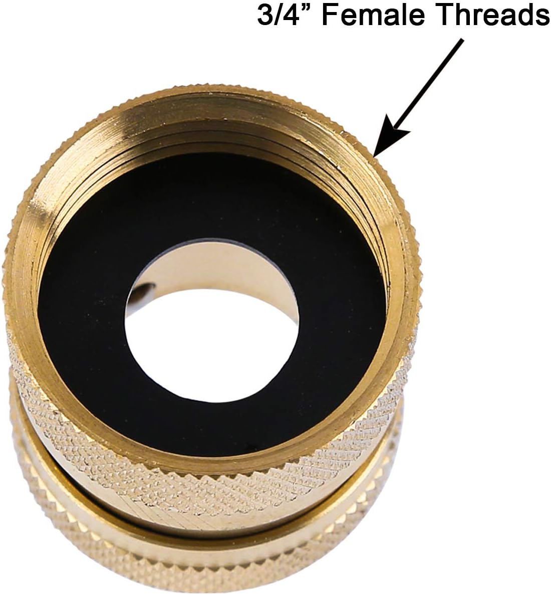 Garden Hose Quick Connect Brass Hose Quick Connectors Fitting For Garden Watering 3/4"GTH (3 Female Coupler+ 6 Male