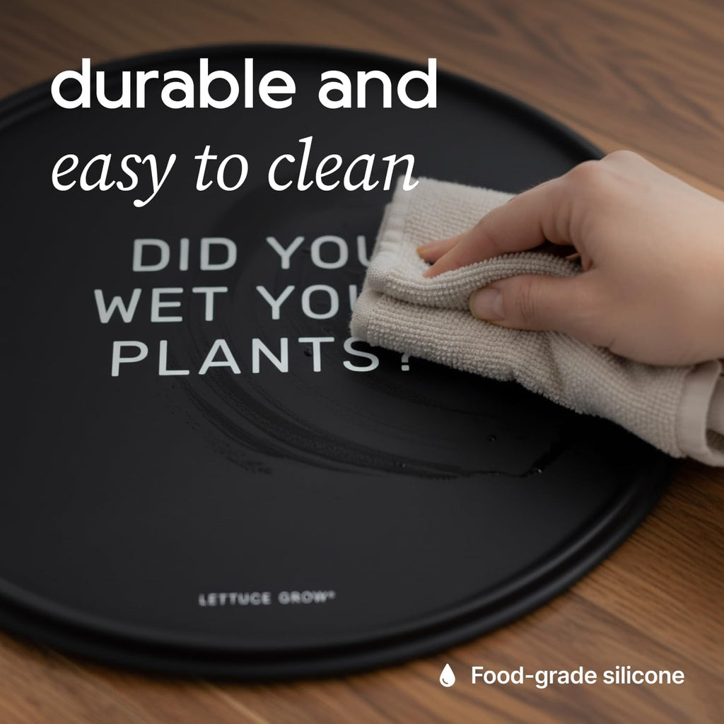23in Silicone Plant Mat, Water Resistant Floor Protector Cover | For Potted Plants, Hydroponic Systems & Planters