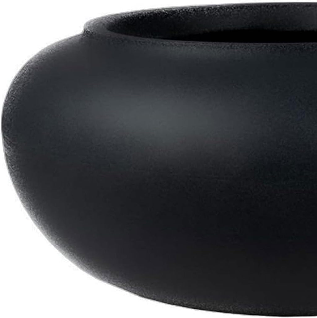The HC Companies 21 Inch Garden Hose Pot - Durable Lightweight Plastic Decorative Hose Pot for Yard, 100-Foot Capacity
