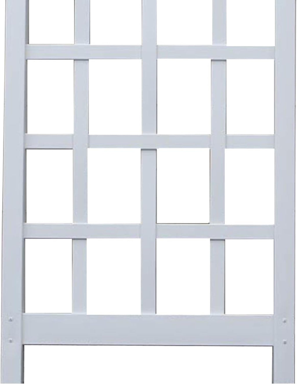 Dura-Trel Cambridge Wall Mounted Garden Vinyl Trellis, 28" x 75", White | Plant Support Frame for Climbing Vines
