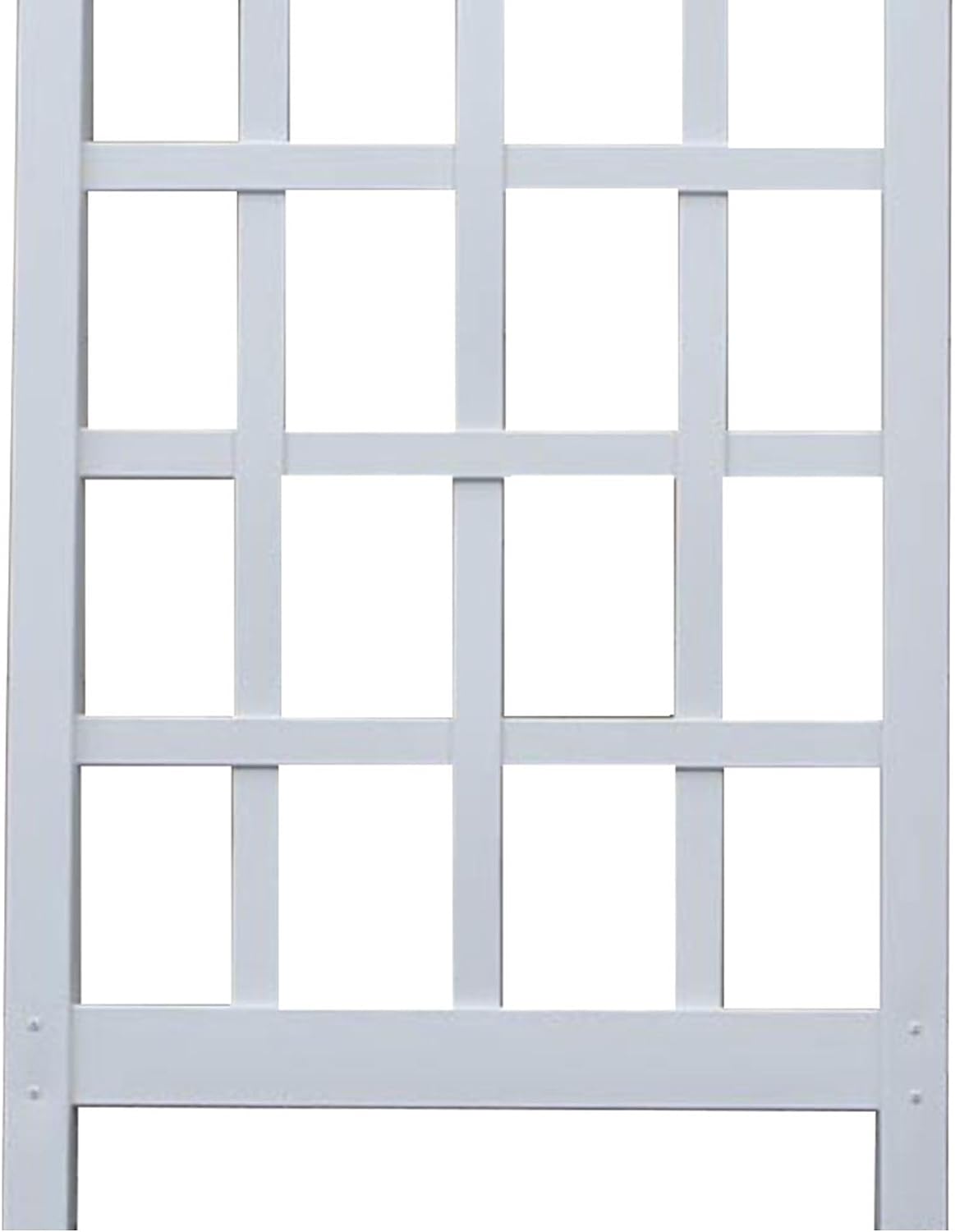 Dura-Trel Cambridge Wall Mounted Garden Vinyl Trellis, 28" x 75", White | Plant Support Frame for Climbing Vines