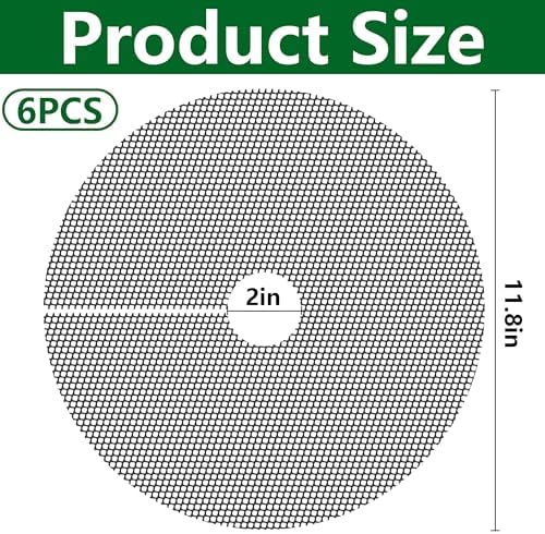 Adnee 6 Pcs Plant Pot Grids, 12" Cuttable Round Planter Pots Soil Guard