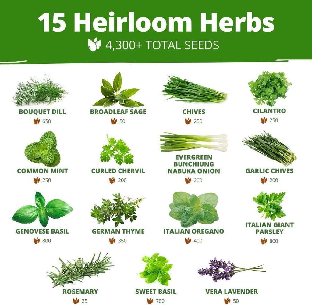 HOME GROWN 70 Variety Vegetable & Herb Seeds 30,600+ USA Non-GMO Heirloom Survival Seeds Garden Kit for Spring, Fall