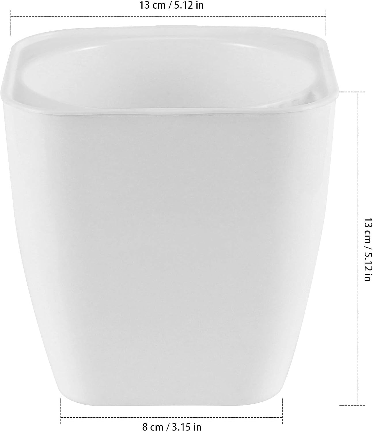 5 Inches Self Watering Planter, 10 Pack Plastic Self Watering Pots with 10 Wick Ropes, Wicking Flower Pots for Violets