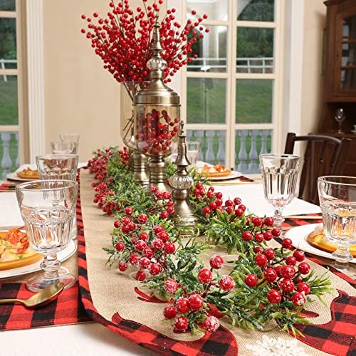Joyhalo 5.6FT Christmas Garland with Lights Battery Operated