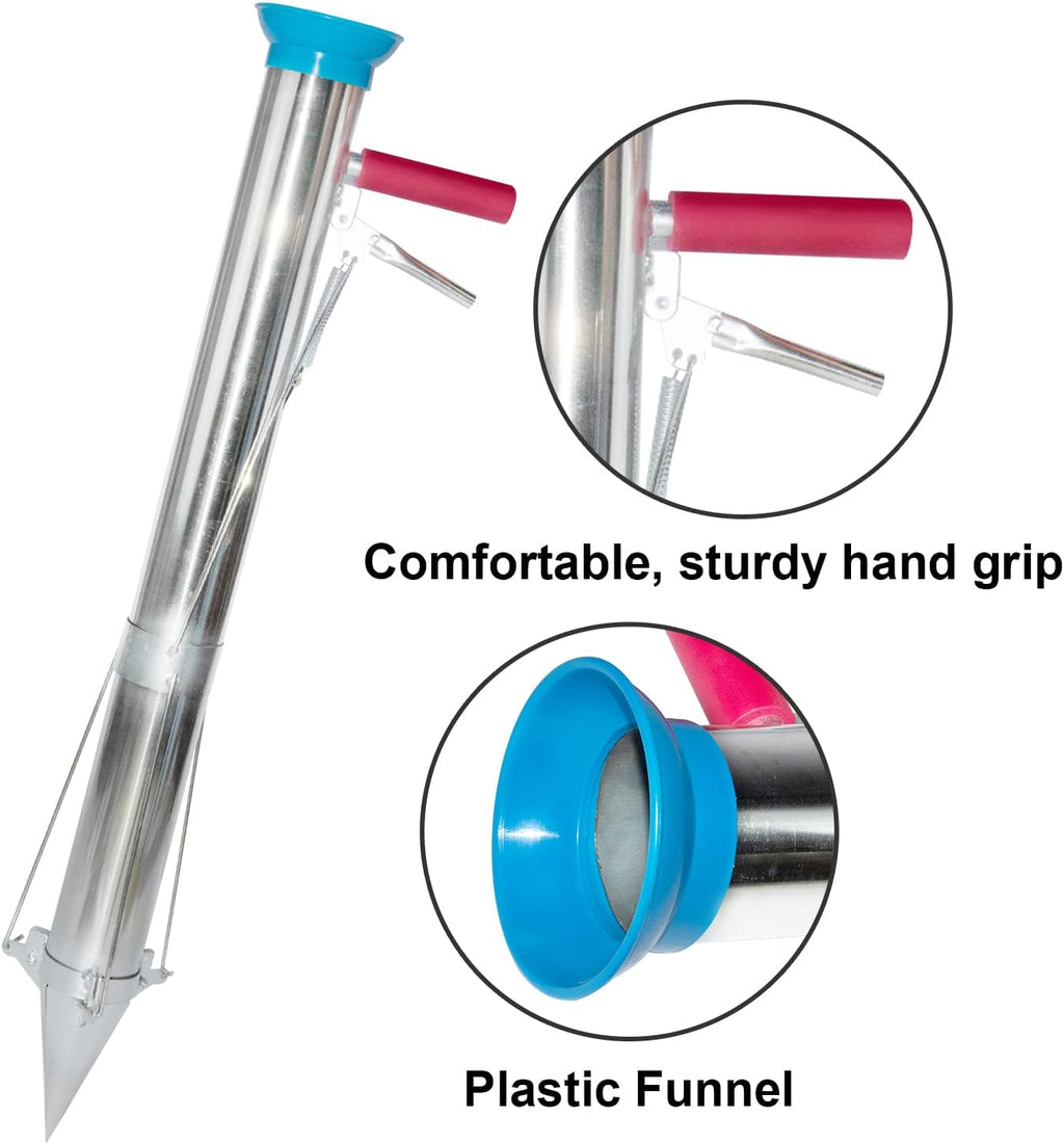 AIWFL Seedling Transplanter Long Handled Bulb Planter Tools Stainless Steel | Vegetable Young Plant Manual Plant