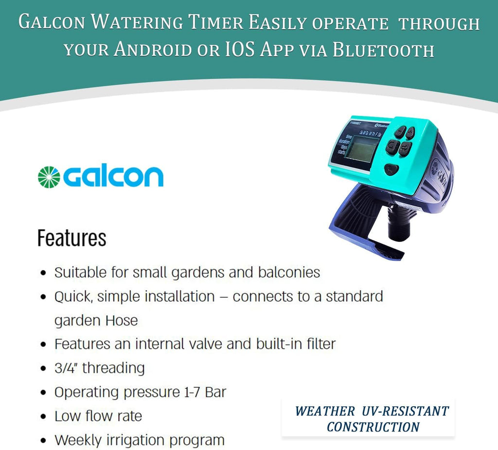 Galcon 11000 Series Hose Timers Irrigation Controller for Watering Balcony & Small Garden