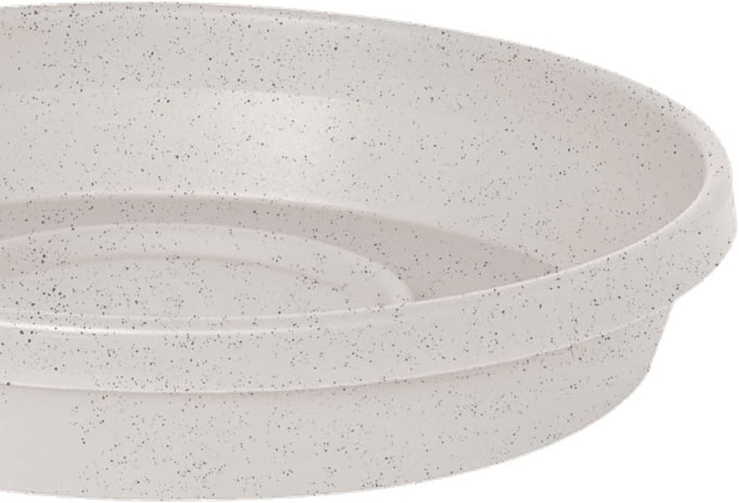 Bloem Terra Plastic Saucer Tray for 14" Terra Planter, Vanilla Bean, 2-Pack