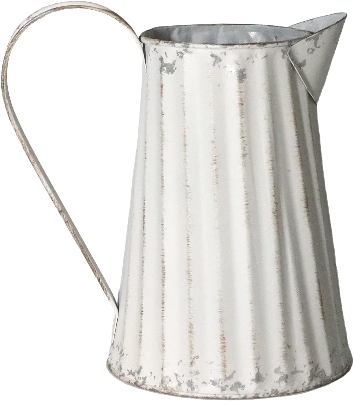 Galvanized Pitcher Antique Watering Can Retro Jug Metal Vase Rustic Vintage Primitive Pitcher Farmhouse Country Plant