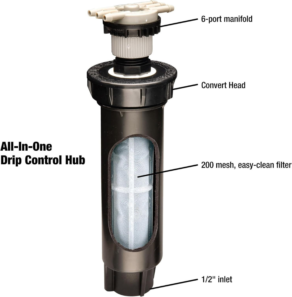 Rain Bird CNV182EMS Drip Irrigation Kit, 1/4"