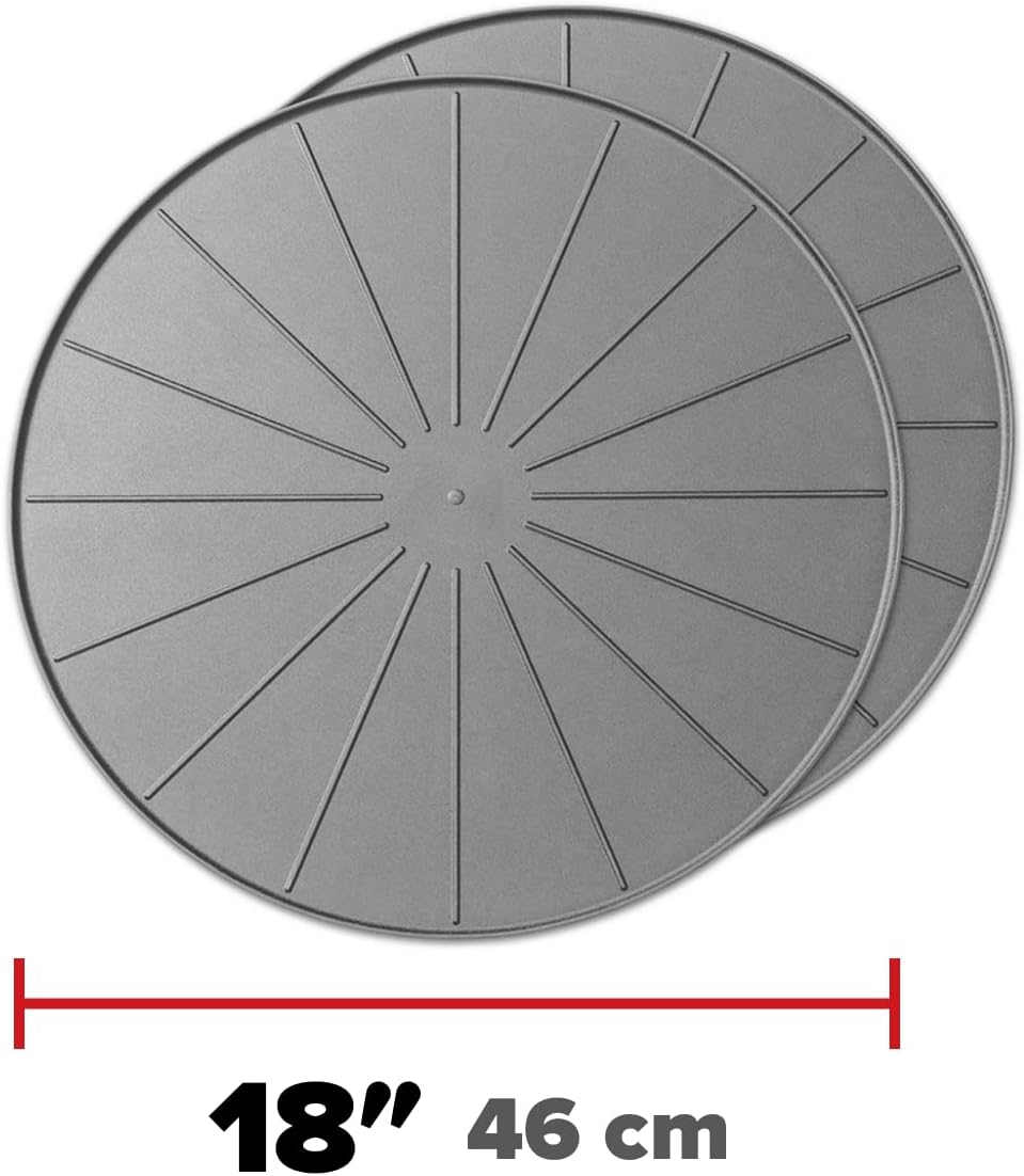 WeatherTech 18" Plant Mats/Coasters - for Floor Protection from Planter Spills, leaks and Soil (8A18CST2PKGR)- Grey
