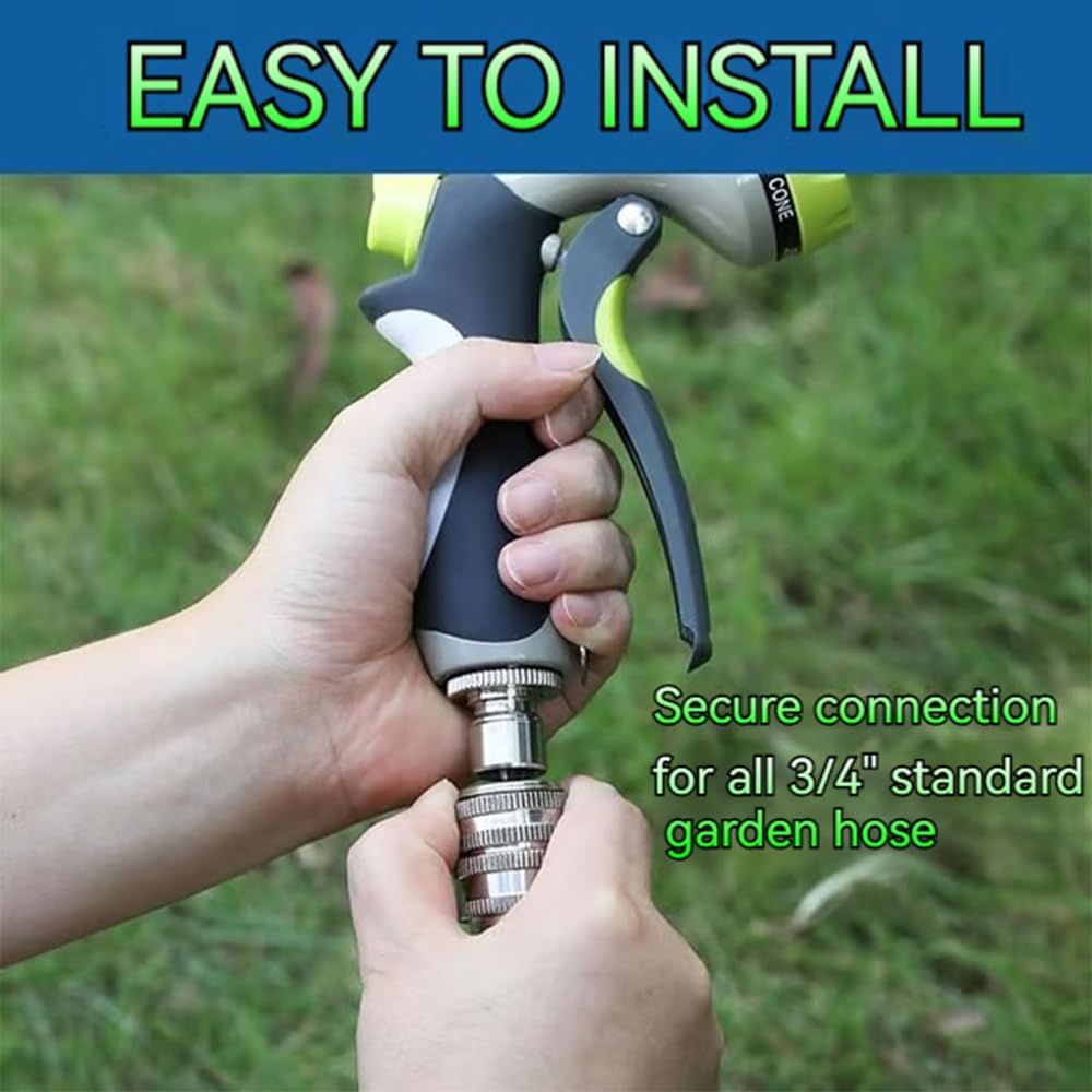 2027 New Water Hose Quick Connect [UNIVERSAL FIT] 5 Pack - Stainless Steel Garden Hose Quick Connector - Durable Garden