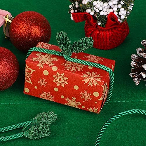 Cooraby Decorative Garland Ties Garland Flexible Ties for Holiday Decorations Christmas Craft Gift Wrapping (Green, 8)