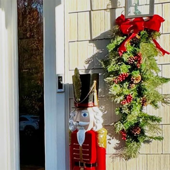 Haute Decor Classic Pre-lit Holiday Swags (Set of Two 3 Ft. Swags) with Warm White LED Lights