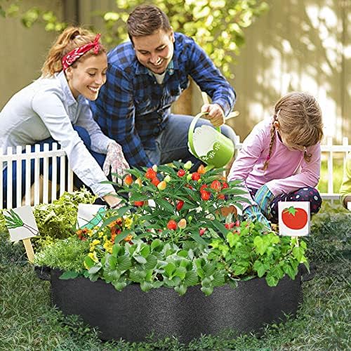 ZtohPyo 2-Pack 50 Gallon Plant Grow Bags, Large Fabric Raised Garden Bed with Handles,Durable Garden Beds Planters Aeration Gardening Container to Grow Vegetables for Outdoor Plants