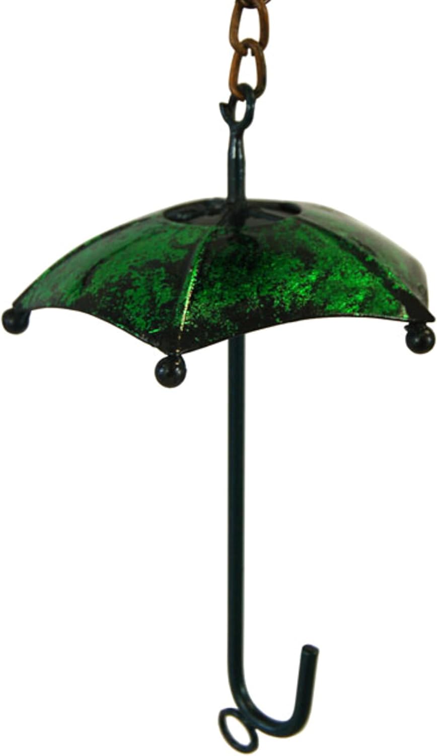 BestNest Set of 2 Ancient Graffiti Umbrella and Bell Multicolored Rain